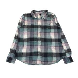 Patagonia Long Sleeved Fjord Flannel Shirt Women's XL Granola